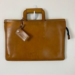 Ambassador Men’s Unisex Vintage Briefcase Chestnut CorpCore Business Organizer